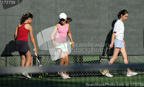 Image of Tennis practice