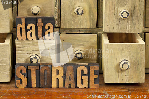 Image of data storage concept