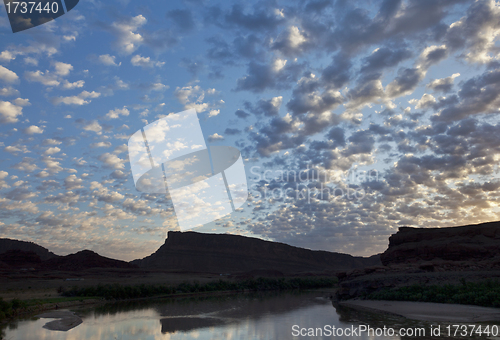 Image of Colorado River before sunrise