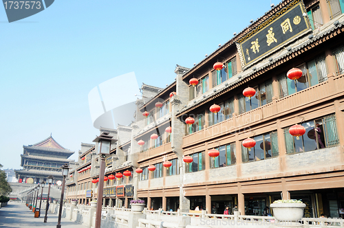 Image of Historic buildings downtown of Xian China