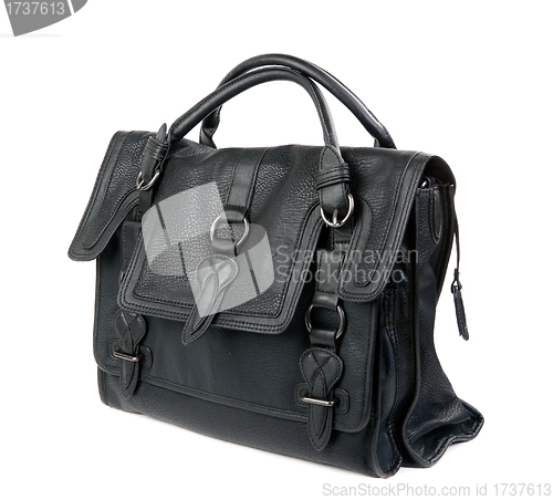 Image of Black women's leather bag