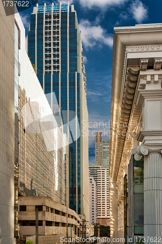 Image of Street metropolis of skyscrapers