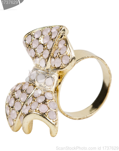 Image of Gold ring with stones