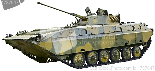 Image of BMP 2 - Soviet fighting vehicle on white background