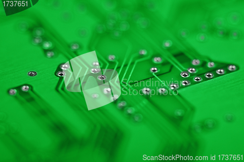 Image of Abstract green background - electronic components