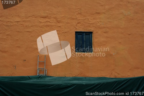 Image of Vivid orange wall