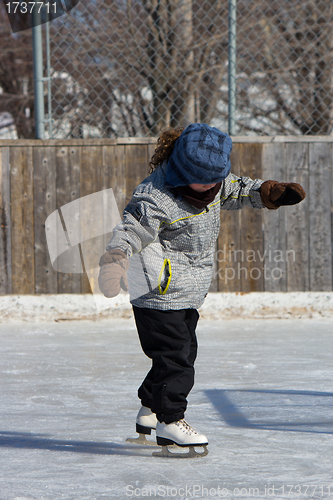 Image of Little girl skating