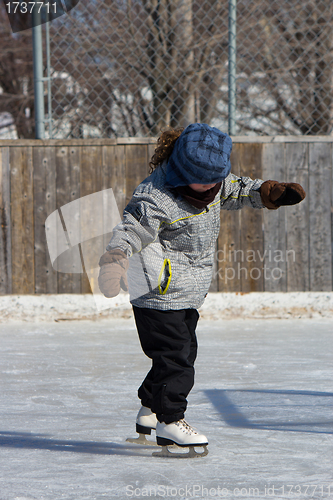 Image of Little girl skating