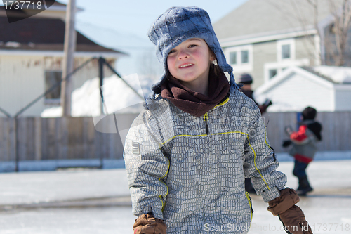 Image of Little girl skating