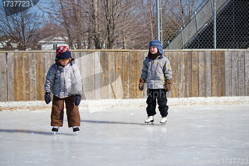 Image of Children at the skating rink