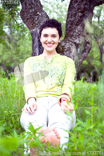 Image of relaxing female