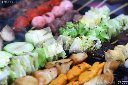 Image of Vegetable kebabs grilled to perfection