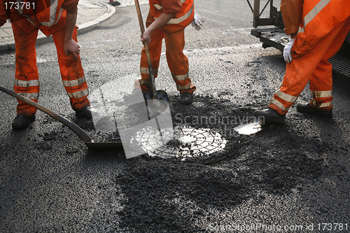 Image of Asphalt workers