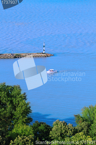 Image of View of Balaton lake from Tihany abbey