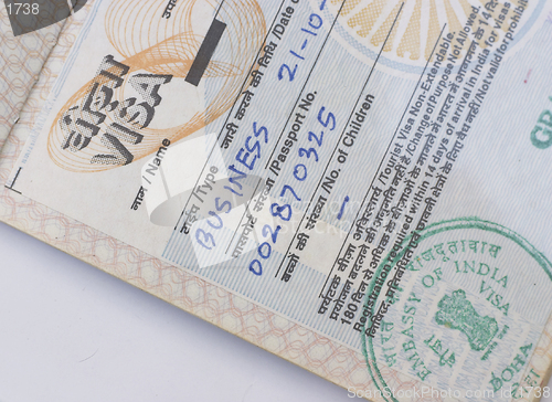 Image of Indian visa