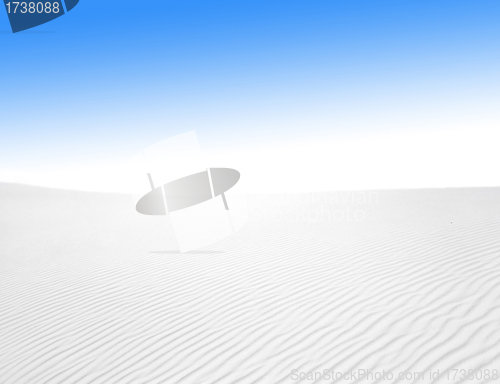 Image of Rippled white sand surface