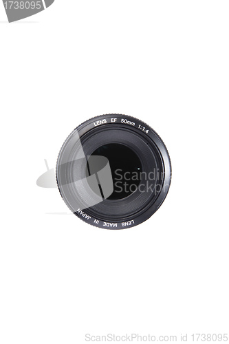 Image of photo lens isolated on white