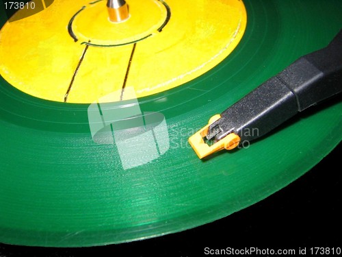 Image of Green single record