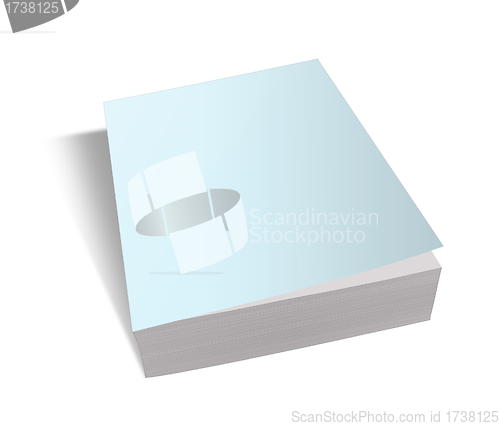 Image of Blank book cover blue