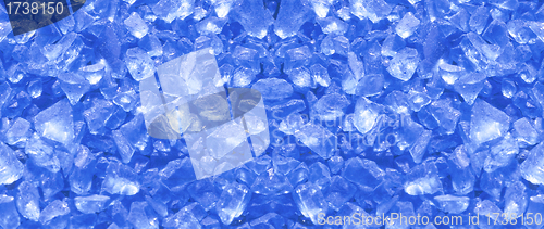 Image of background with ice cubes in blue light