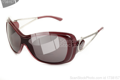 Image of Red sunglasses isolated