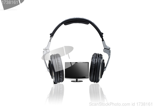 Image of Headphones and  LCD