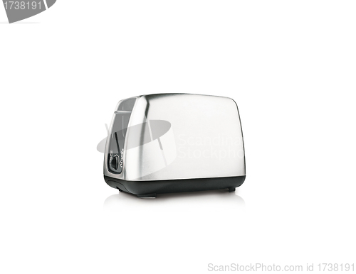 Image of Metal toaster isolated on white