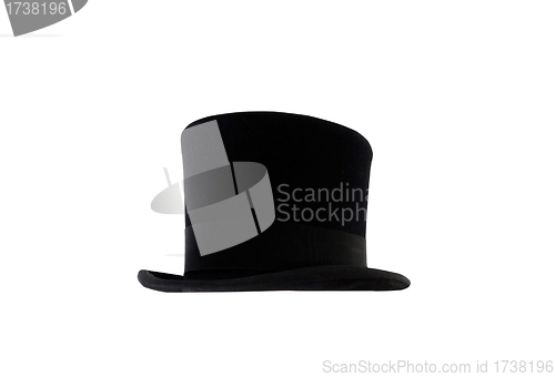 Image of Black magic hat isolated on a white background