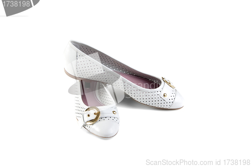 Image of women shoes on white background