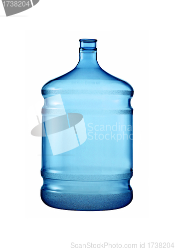 Image of big plastic bottle for potable water isolated