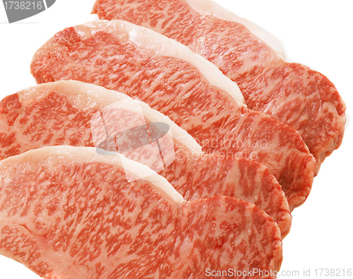 Image of slices of fresh meat