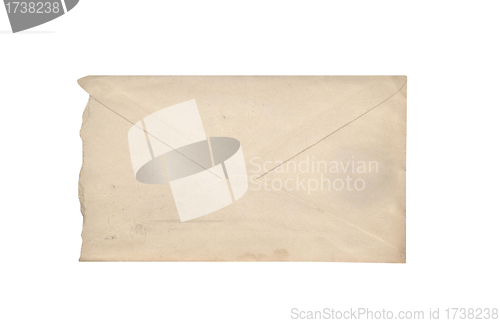 Image of Old envelope isolated on a white