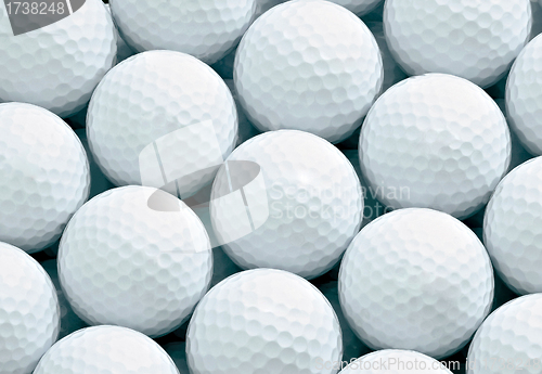 Image of Macro shot of golf ball