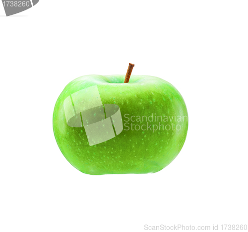 Image of green apple isolated