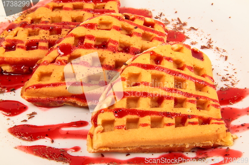 Image of Waffles with strawberry