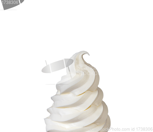 Image of Soft ice-cream top close-up