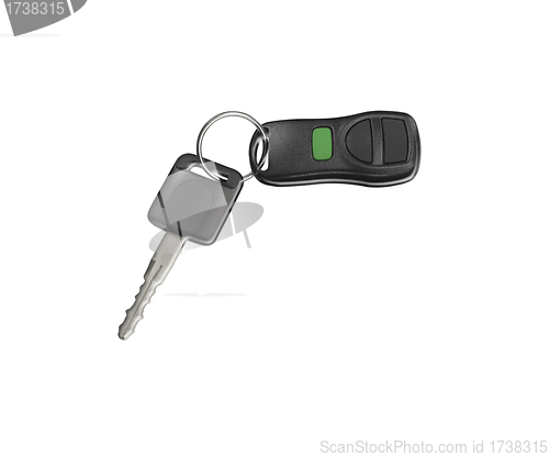 Image of Car keys, objects isolated on white background .