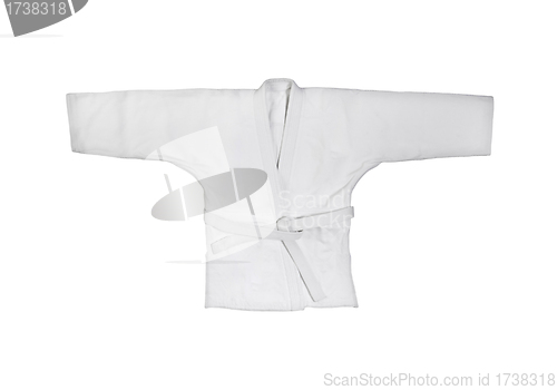 Image of Judogi with white belt