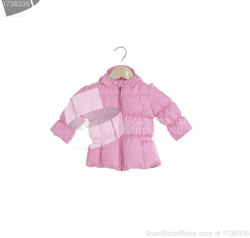 Image of Bright children's pink jacket on white