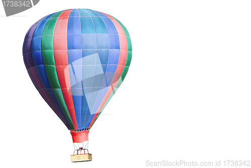 Image of Isolated colorful hot air balloon.