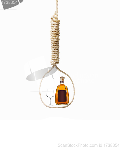 Image of alcohol in loop - concept