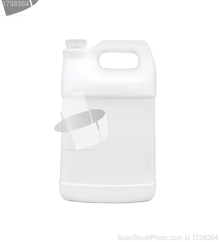 Image of canister with machine oil isolated