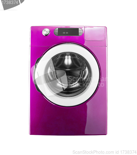 Image of pink washing machine