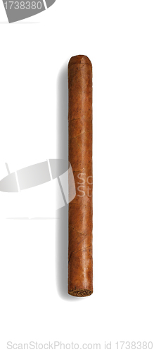 Image of long elegant brown cigar