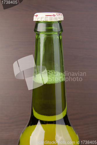 Image of beer bottle close-up