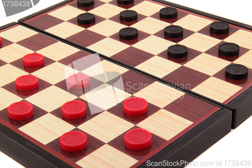 Image of Checkers Board Game background