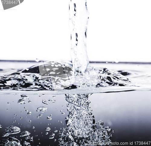 Image of Isolated shot of water splashing