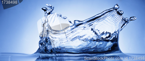 Image of water splash isolated