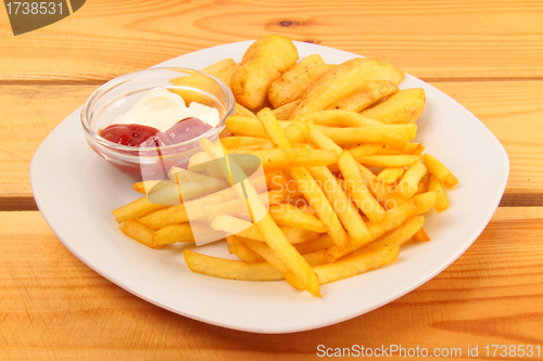 Image of french fries and ketchup