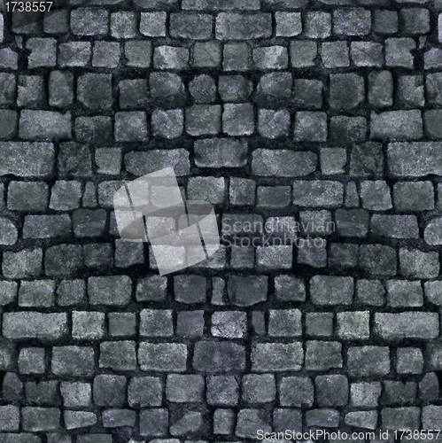 Image of Cobblestone path pattern background